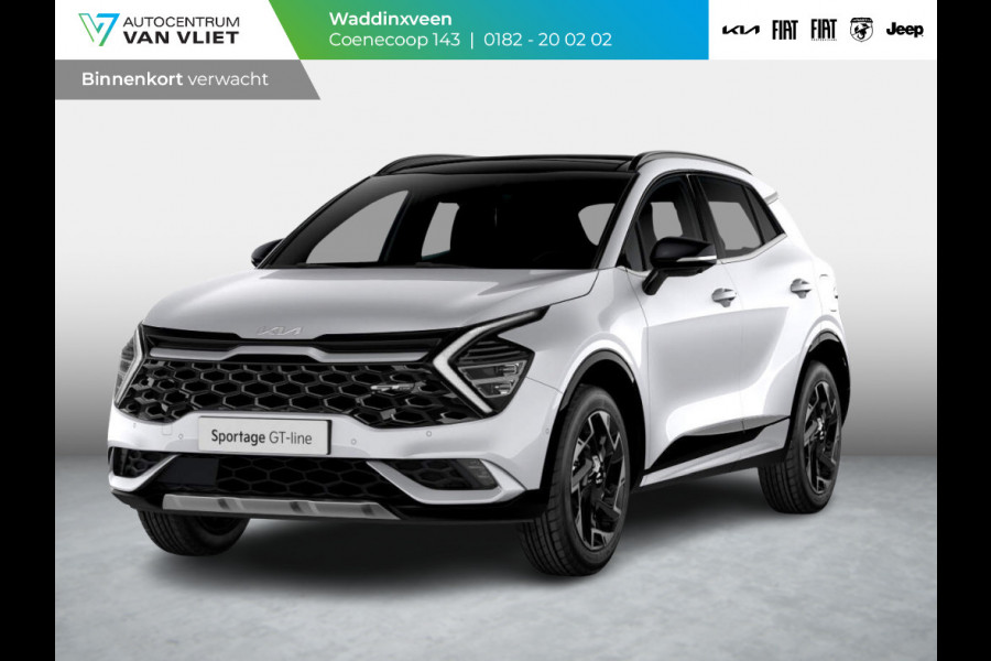 Kia Sportage 1.6 T-GDi Plug-in Hybrid AWD GT-Line | Levering Sep | Clima | Stoel-/stuurverwarming | Schuif-/kanteldak | Carplay | Navi | Adapt. Cruise | 19''
