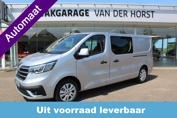 Renault Trafic 2.0-170pk dCi T29 L2H1 Luxe dubbele cabine AUTOMAAT. Zeer luxe Renault Trafic dubbele cabine. Volautm. airco, navigatie, telefoonvoorb., metallic lak, LM wielen, schuifdeur li.+re., armsteunen li.+re voor, Isofix etc, etc