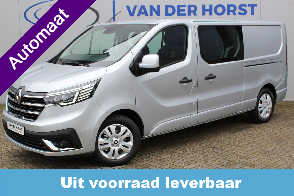 Renault Trafic 2.0-170pk dCi T29 L2H1 Luxe dubbele cabine AUTOMAAT. Zeer luxe Renault Trafic dubbele cabine. Volautm. airco, navigatie, telefoonvoorb., metallic lak, LM wielen, schuifdeur li.+re., armsteunen li.+re voor, Isofix etc, etc Renault Trafic 2.0-170pk dCi T29 L2H1 Luxe dubbele cabine AUTOMAAT. Zeer luxe Renault Trafic dubbele cabine. Volautm. airco, navigatie, telefoonvoorb., metallic lak, LM wielen, schuifdeur li.+re., armsteunen li.+re voor, Isofix etc, etc