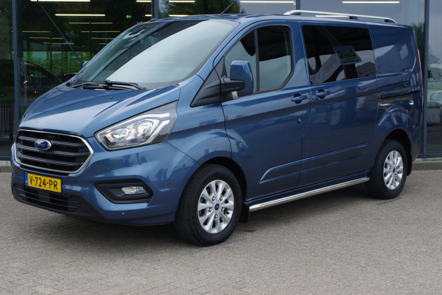 Ford Transit Custom 280 2.0 TDCI L1H1 Limited DC, Camera, Trekhaak, 2x Schuifdeur, Winterpakket