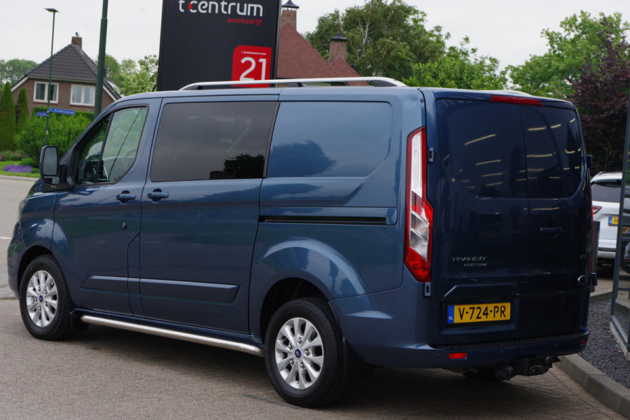 Ford Transit Custom 280 2.0 TDCI L1H1 Limited DC, Camera, Trekhaak, 2x Schuifdeur, Winterpakket