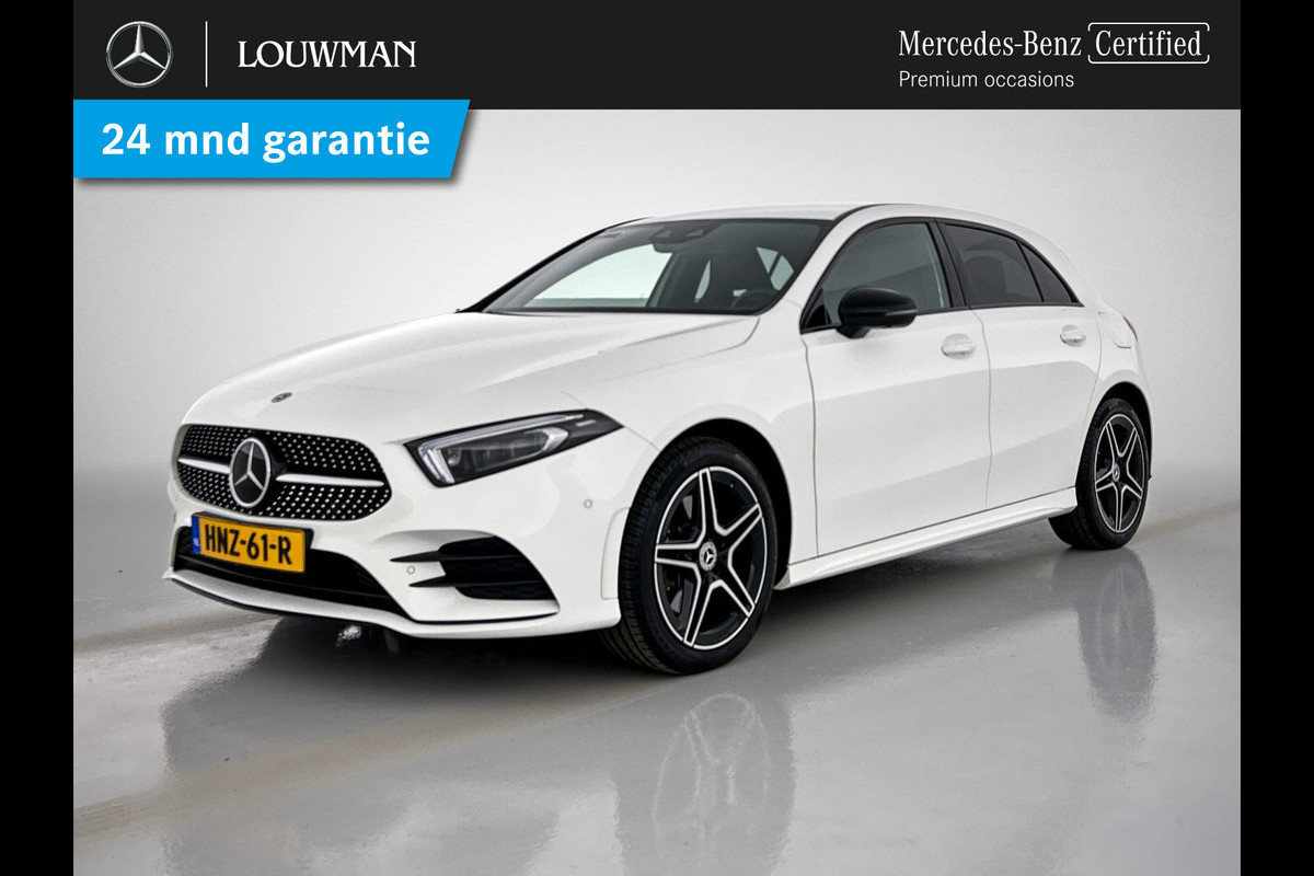 Mercedes-Benz A-Klasse 250 e AMG Plug-In Hybride | 5 spaaks lichtmetalen velgen | MBUX wide screen | Navigatie | Parking support met camera achter | Inclusief 24 maanden Mercedes-Benz Certified garantie voor Europa.