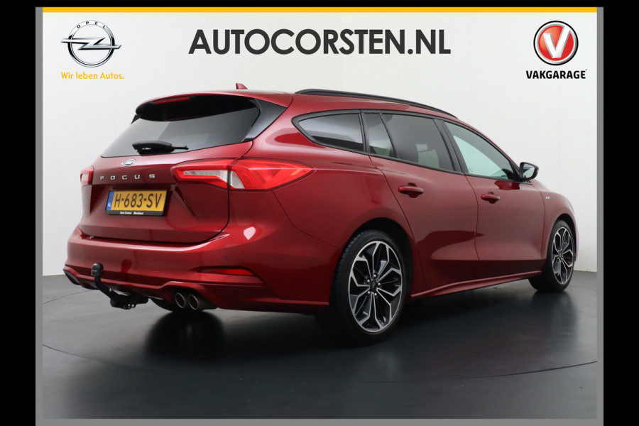 Ford FOCUS Wagon 1.0T 126PK ST Line 18" Navi Apple Carplay Android Auto EccTrekhaak Design Pack 2 Stuur+Stoel+Voorruit Verwarming Cruise Control  EcoBoost Winter Pack Keyless Led Comfort Pack Lmv  Privacy Glas Licht-Regensensor Wifi Bluetooth Rijstrooksensor 1e Eigenaar 1.383KG