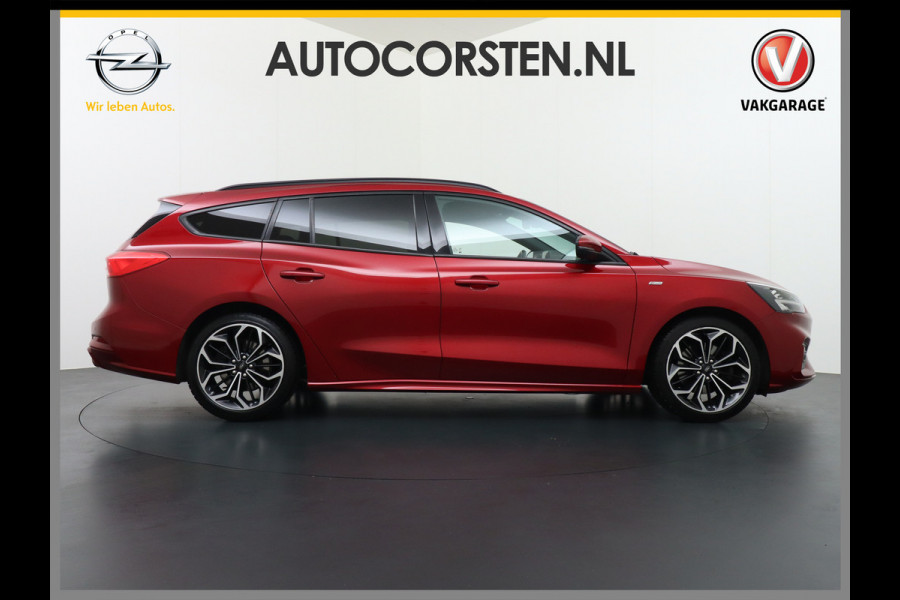 Ford FOCUS Wagon 1.0T 126PK ST Line 18" Navi Apple Carplay Android Auto EccTrekhaak Design Pack 2 Stuur+Stoel+Voorruit Verwarming Cruise Control  EcoBoost Winter Pack Keyless Led Comfort Pack Lmv  Privacy Glas Licht-Regensensor Wifi Bluetooth Rijstrooksensor 1e Eigenaar 1.383KG