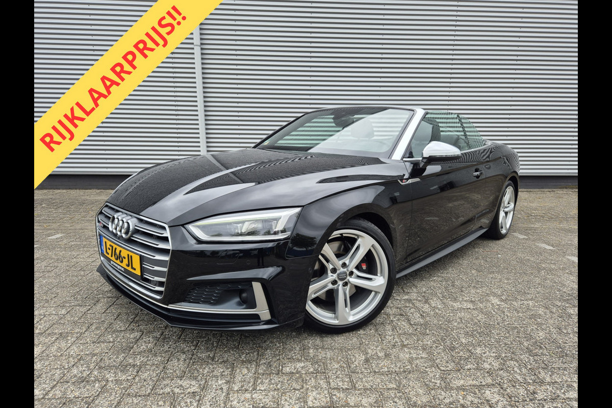 Audi A5 Cabriolet 3.0 TFSI S5 quattro Virtueel dashbord,B&O,Alarm kl.5, airco,cruise,navigatie,360 camera,stoelverwarming,parkcontrol, Audi A5 Cabriolet 3.0 TFSI S5 quattro Virtueel dashbord,B&O,Alarm kl.5, airco,cruise,navigatie,360 camera,stoelverwarming,parkcontrol,