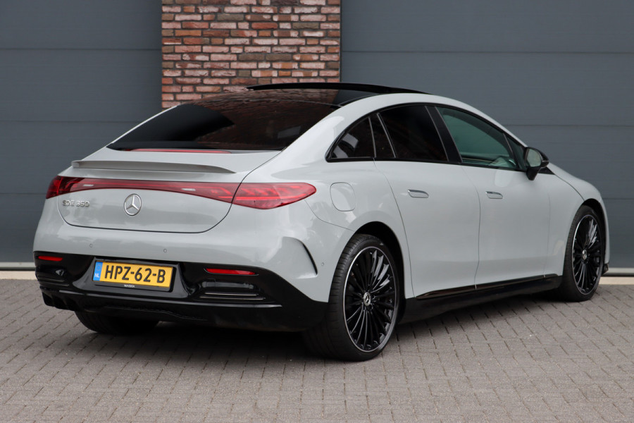 Mercedes-Benz EQE 350 AMG Line 89 kWh | Airmatic | Distronic Pro | Memory | Panoramadak | Burmester | Verwarmd Stuurwiel | Keyless Go | Camera | Warmtepomp | Leder |