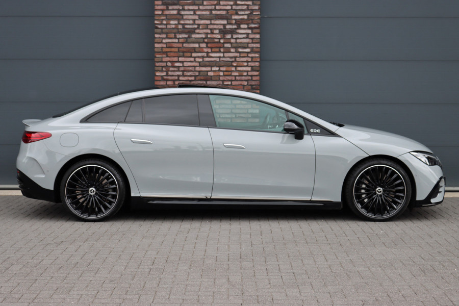 Mercedes-Benz EQE 350 AMG Line 89 kWh | Airmatic | Distronic Pro | Memory | Panoramadak | Burmester | Verwarmd Stuurwiel | Keyless Go | Camera | Warmtepomp | Leder |