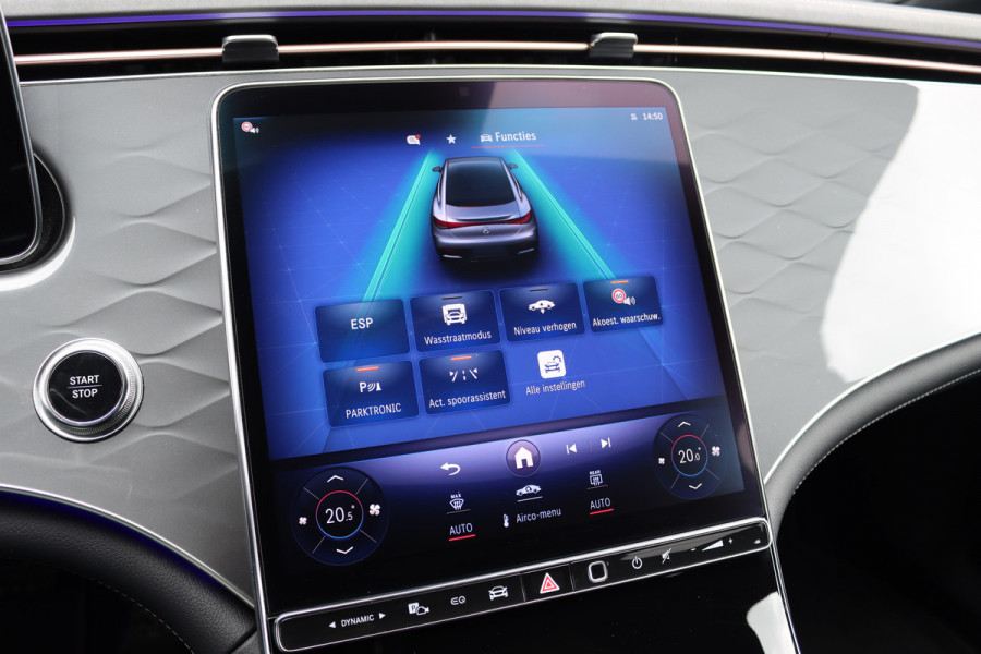 Mercedes-Benz EQE 350 AMG Line 89 kWh | Airmatic | Distronic Pro | Memory | Panoramadak | Burmester | Verwarmd Stuurwiel | Keyless Go | Camera | Warmtepomp | Leder |