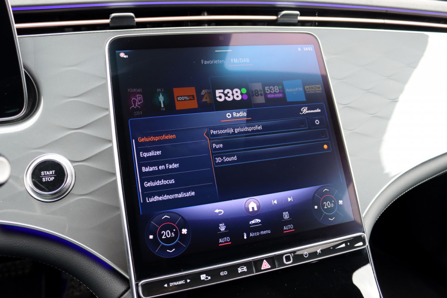 Mercedes-Benz EQE 350 AMG Line 89 kWh | Airmatic | Distronic Pro | Memory | Panoramadak | Burmester | Verwarmd Stuurwiel | Keyless Go | Camera | Warmtepomp | Leder |