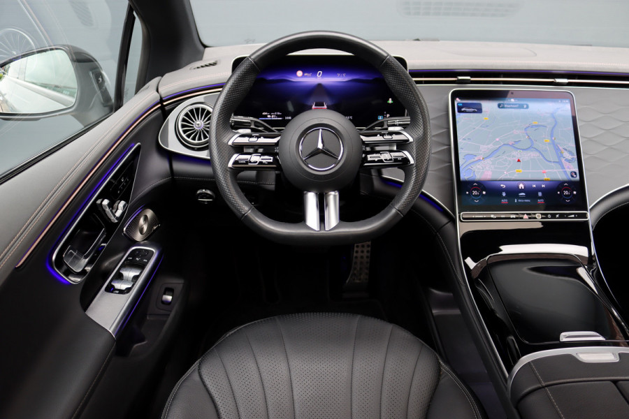 Mercedes-Benz EQE 350 AMG Line 89 kWh | Airmatic | Distronic Pro | Memory | Panoramadak | Burmester | Verwarmd Stuurwiel | Keyless Go | Camera | Warmtepomp | Leder |