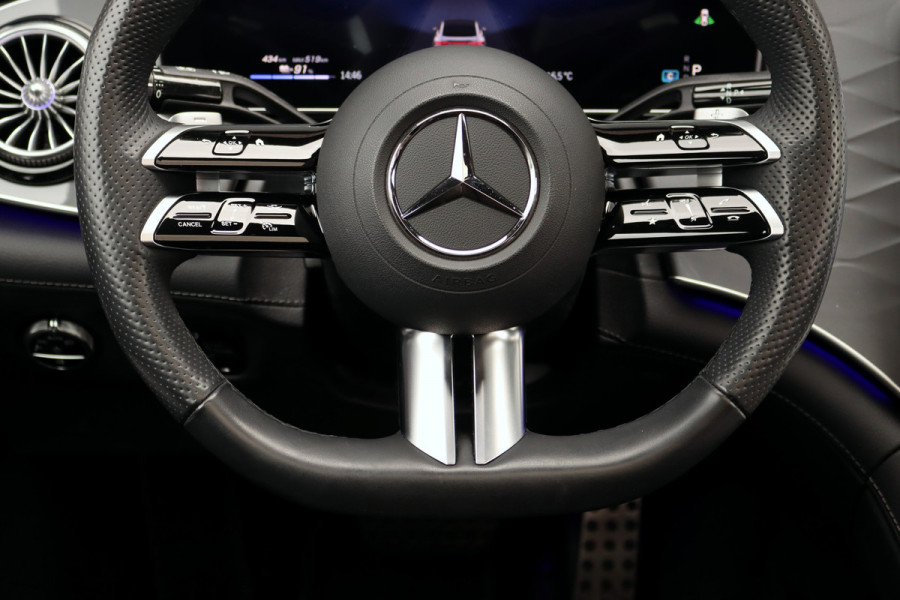 Mercedes-Benz EQE 350 AMG Line 89 kWh | Airmatic | Distronic Pro | Memory | Panoramadak | Burmester | Verwarmd Stuurwiel | Keyless Go | Camera | Warmtepomp | Leder |