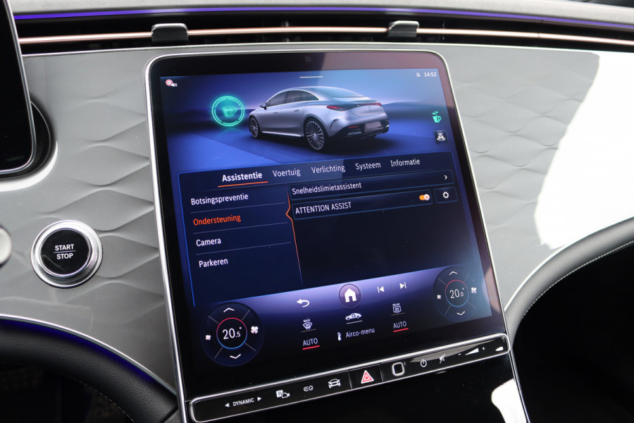 Mercedes-Benz EQE 350 AMG Line 89 kWh | Airmatic | Distronic Pro | Memory | Panoramadak | Burmester | Verwarmd Stuurwiel | Keyless Go | Camera | Warmtepomp | Leder |