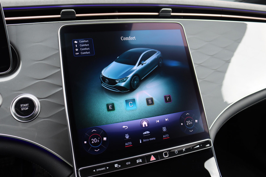 Mercedes-Benz EQE 350 AMG Line 89 kWh | Airmatic | Distronic Pro | Memory | Panoramadak | Burmester | Verwarmd Stuurwiel | Keyless Go | Camera | Warmtepomp | Leder |
