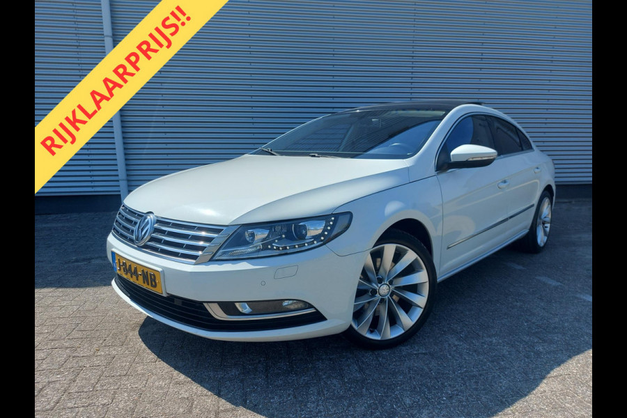 Volkswagen CC 2.0 TDI 184PK Bl.Mot. Automaat,airco,cruise,zonnedak,navigatie,stoelverwarming,parkeersensoren,