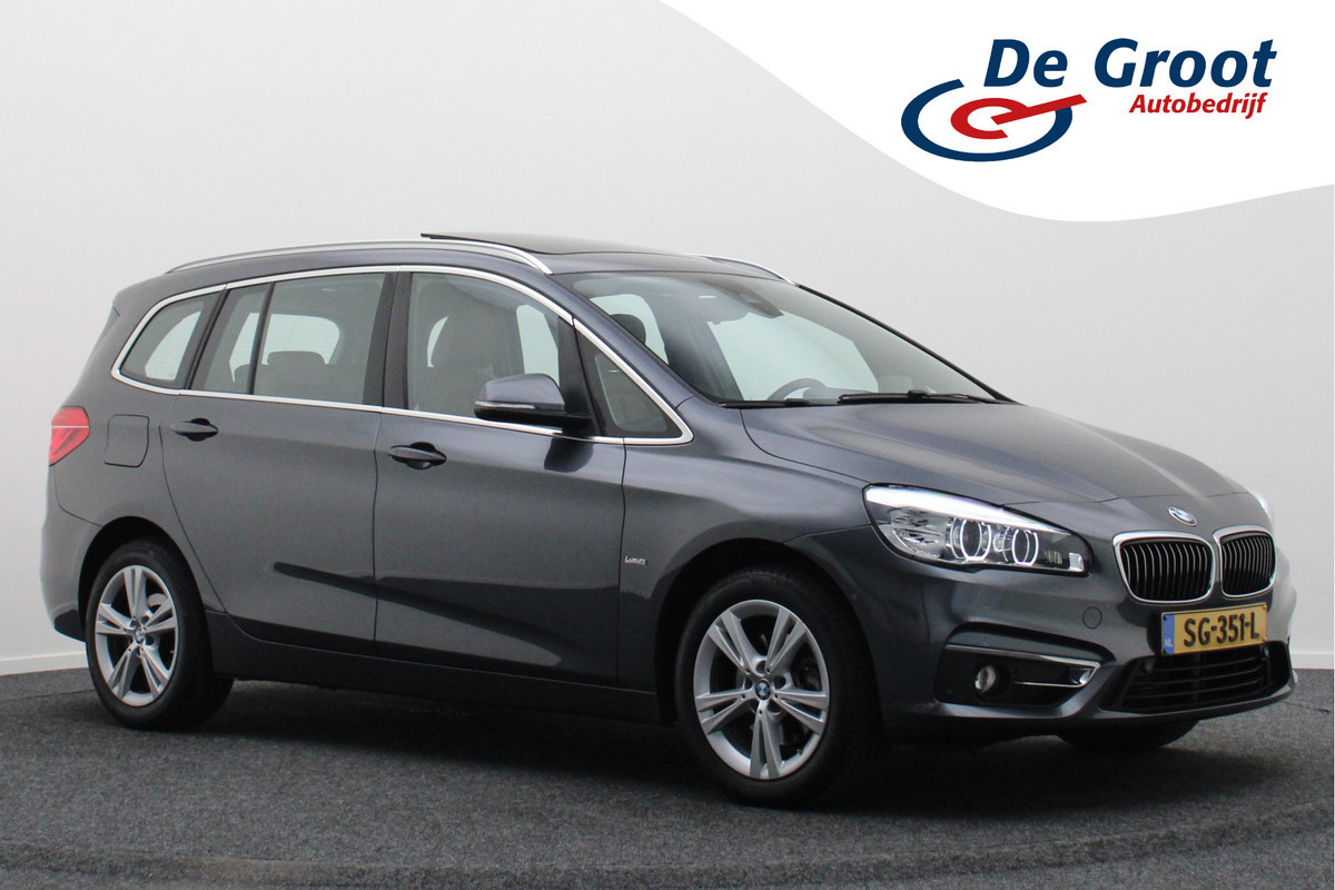 BMW 2 Serie Gran Tourer 218i 7p. Luxury Automaat Leer, Panoramadak, Head-Up, Camera, LED, Navigatie BMW 2 Serie Gran Tourer 218i 7p. Luxury Automaat Leer, Panoramadak, Head-Up, Camera, LED, Navigatie