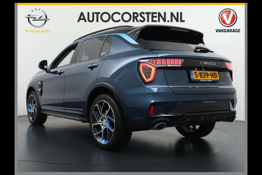 Lynk & Co 01 1.5 PHEV AUT-7 261pk Pano-Schuif-K-dak 20" 360°Camera Apple Carplay Android Auto Adaptive-Cr NaviPdc-a+v Ecc Keyless Led M-Bux P Elek.Memory.Stoel File assistent Dodehoek detector Elektrisch bedienbare achterklep Rijstrooksensor Wifi Verkeersbord detectie 425Nm koppel 3,6kw laadvermogen €44.882 Nieuwprijs 1e Eigenaar Origineel NLse auto!
