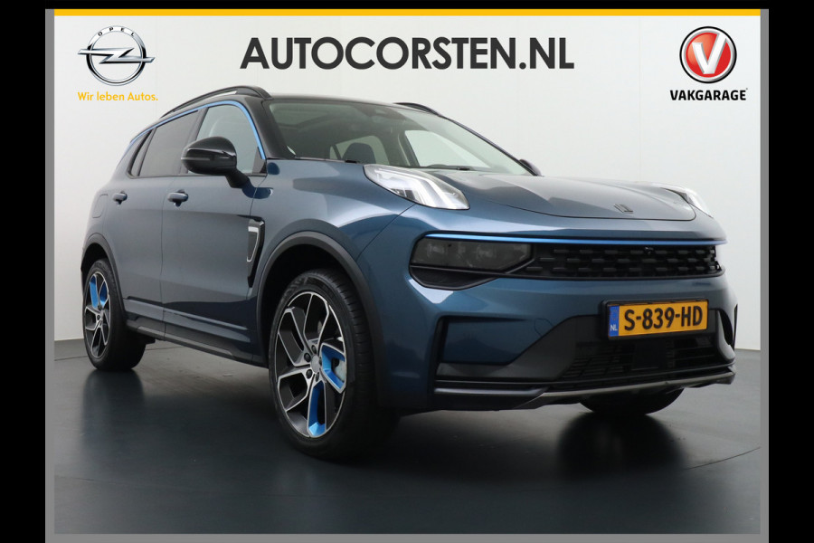 Lynk & Co 01 1.5 PHEV AUT-7 261pk Pano-Schuif-K-dak 20" 360°Camera Apple Carplay Android Auto Adaptive-Cr NaviPdc-a+v Ecc Keyless Led M-Bux P Elek.Memory.Stoel File assistent Dodehoek detector Elektrisch bedienbare achterklep Rijstrooksensor Wifi Verkeersbord detectie 425Nm koppel 3,6kw laadvermogen €44.882 Nieuwprijs 1e Eigenaar Origineel NLse auto!