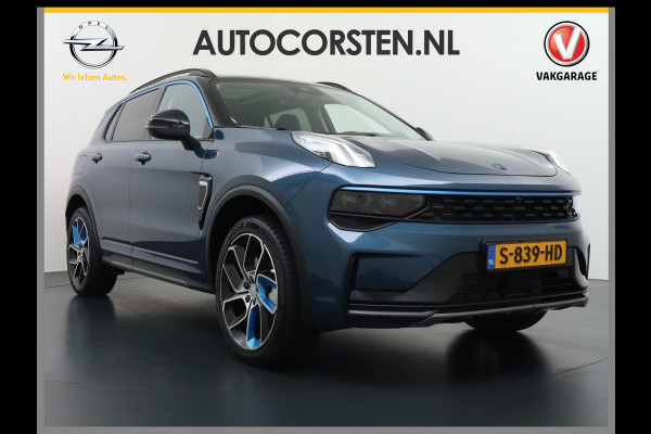 Lynk & Co 01 1.5 PHEV AUT-7 261pk Pano-Schuif-K-dak 20" 360°Camera Apple Carplay Android Auto Adaptive-Cr NaviPdc-a+v Ecc Keyless Led M-Bux P Elek.Memory.Stoel File assistent Dodehoek detector Elektrisch bedienbare achterklep Rijstrooksensor Wifi Verkeersbord detectie 425Nm koppel 3,6kw laadvermogen €44.882 Nieuwprijs 1e Eigenaar Origineel NLse auto!