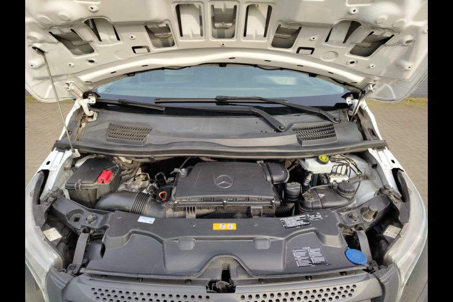 Mercedes-Benz Vito 111 CDI Lang Dubbele Cabine Airco Trekhaak Imperial+Ladderrol Bluetooth Licht/Regen-Sensor Betonplex Vloer Lat om Lat Betimmering Zijschuifdeur Comfort 1e eigenaar! Euro 6
