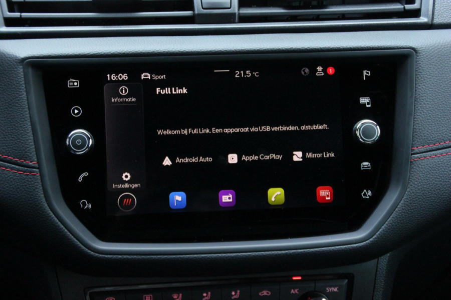 Seat Arona 1.0 TSI FR Sport Automaat | CarPlay | Virtual | Camera | Cruise | PDC | LED | Climate | Sfeer | Keyless |