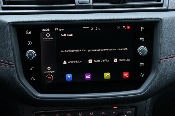 Seat Arona 1.0 TSI FR Sport Automaat | CarPlay | Virtual | Camera | Cruise | PDC | LED | Climate | Sfeer | Keyless |