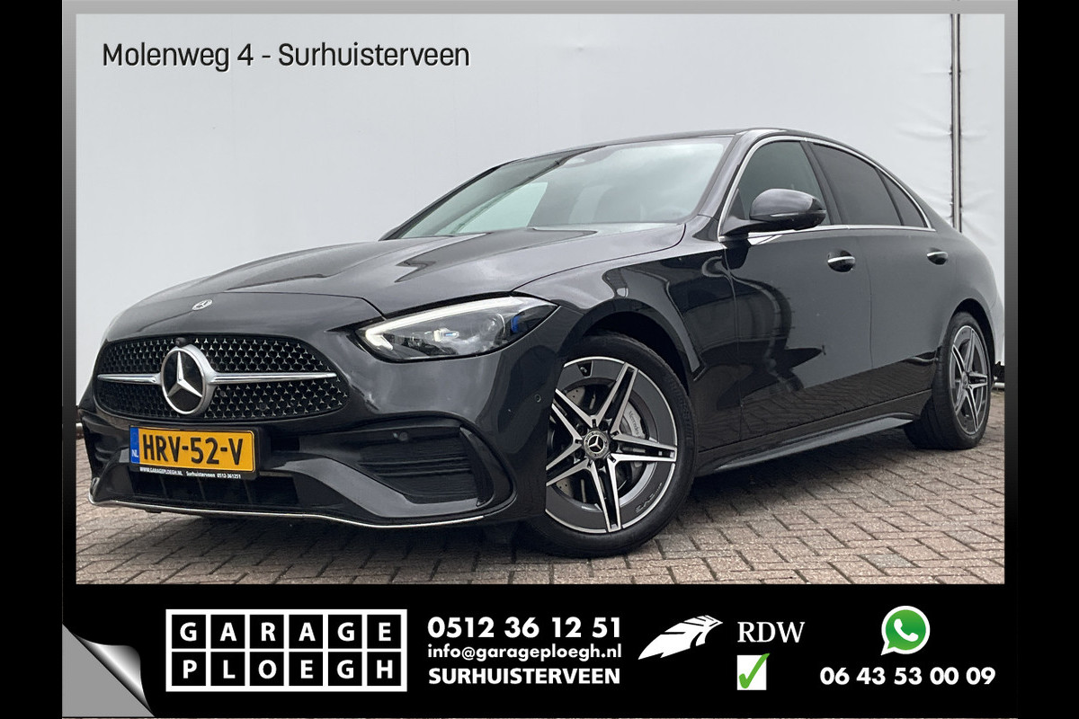 Mercedes-Benz C-Klasse 220 D AMG Line Stoel.electr.Verw Sfeerverl, Hybride Nieuwstaat Grafietgrijs metalliclak Mercedes-Benz C-Klasse 220 D AMG Line Stoel.electr.Verw Sfeerverl, Hybride Nieuwstaat Grafietgrijs metalliclak