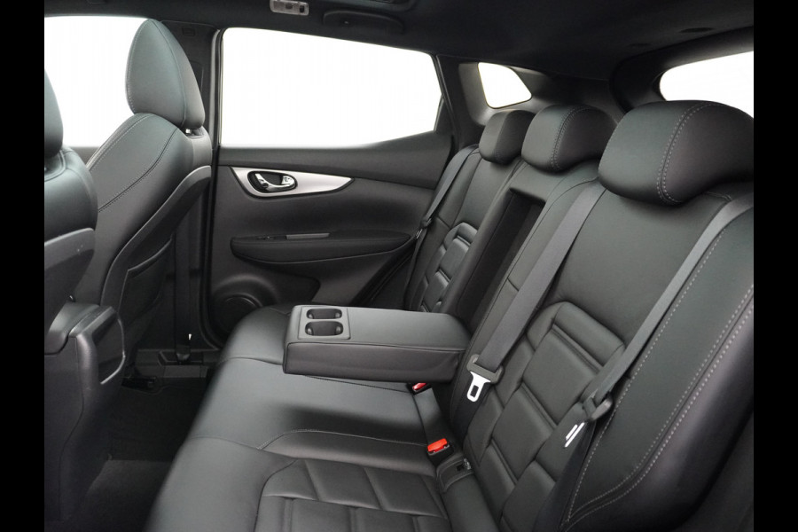 Nissan QASHQAI T 116Pk elekr.+Leer Pano-dak Tekna 360°-Camera Bose-Sound Navi Ecc Edition Cruise Control Dab Led Stoelverwaming Lmv 19" Memory Leather-Pack Rijstrooksensor Verwarmde voorruit Privacy Glas Zeer Compleet!