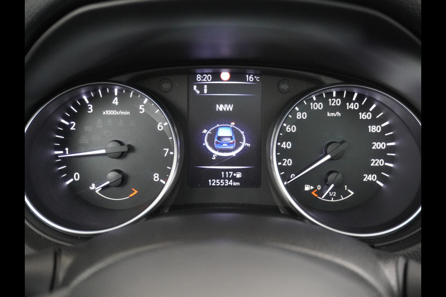 Nissan QASHQAI T 116Pk elekr.+Leer Pano-dak Tekna 360°-Camera Bose-Sound Navi Ecc Edition Cruise Control Dab Led Stoelverwaming Lmv 19" Memory Leather-Pack Rijstrooksensor Verwarmde voorruit Privacy Glas Zeer Compleet!