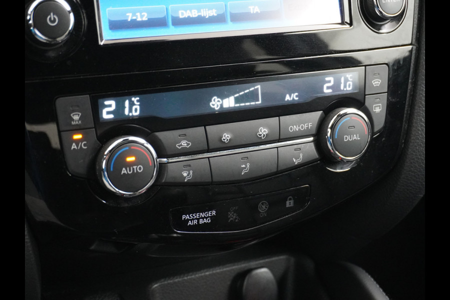 Nissan QASHQAI T 116Pk elekr.+Leer Pano-dak Tekna 360°-Camera Bose-Sound Navi Ecc Edition Cruise Control Dab Led Stoelverwaming Lmv 19" Memory Leather-Pack Rijstrooksensor Verwarmde voorruit Privacy Glas Zeer Compleet!