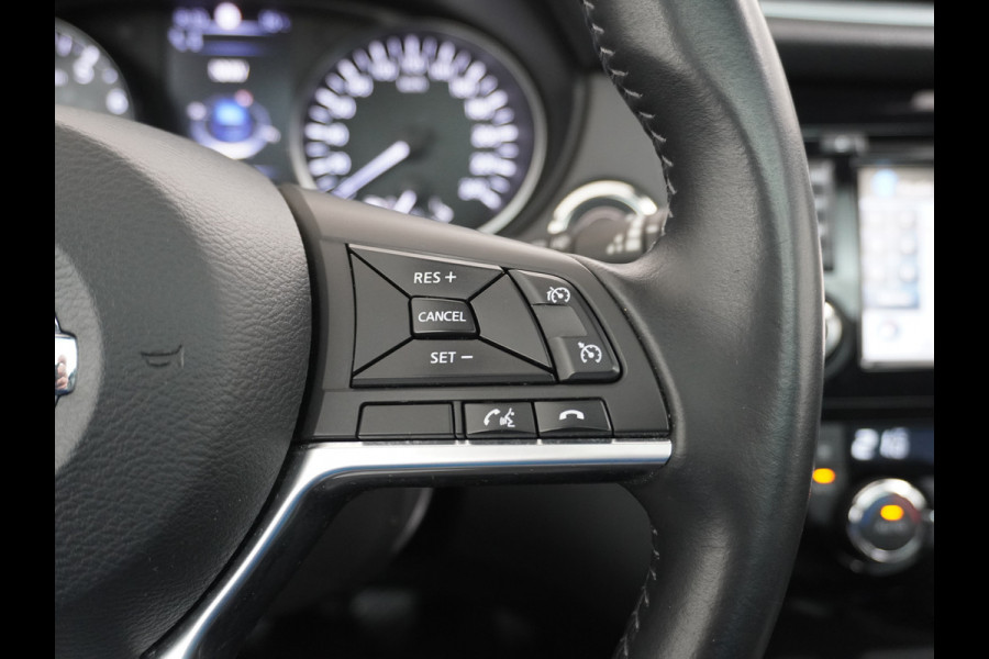 Nissan QASHQAI T 116Pk elekr.+Leer Pano-dak Tekna 360°-Camera Bose-Sound Navi Ecc Edition Cruise Control Dab Led Stoelverwaming Lmv 19" Memory Leather-Pack Rijstrooksensor Verwarmde voorruit Privacy Glas Zeer Compleet!