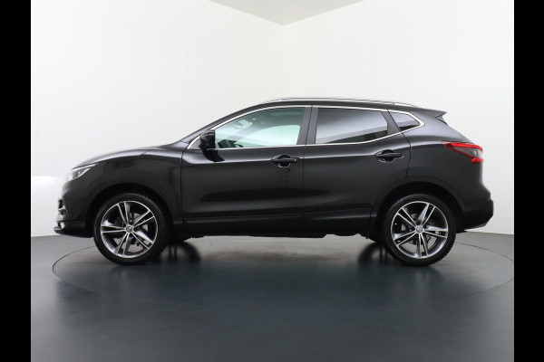 Nissan QASHQAI T 116Pk elekr.+Leer Pano-dak Tekna 360°-Camera Bose-Sound Navi Ecc Edition Cruise Control Dab Led Stoelverwaming Lmv 19" Memory Leather-Pack Rijstrooksensor Verwarmde voorruit Privacy Glas Zeer Compleet!