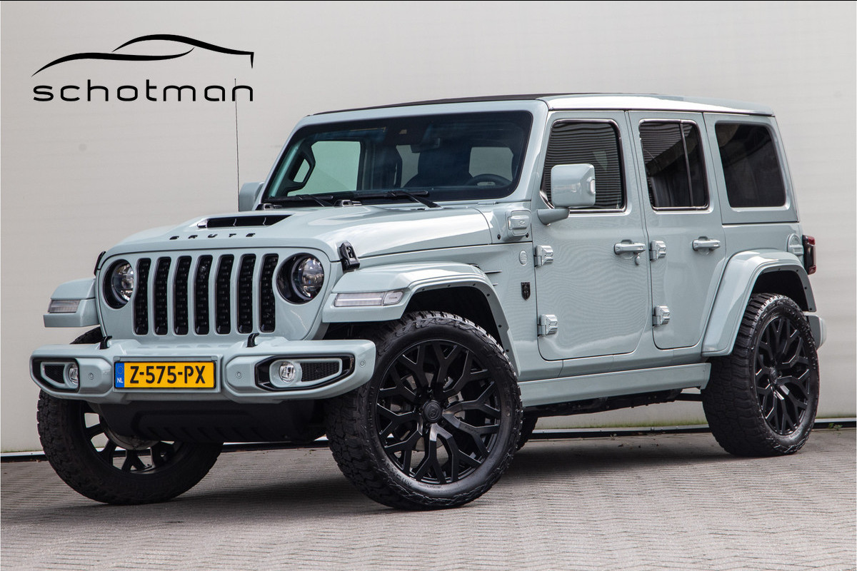 Jeep Wrangler Unlimited 4xe 380pk Brute Richmond Pure Skyview, VOL Nwpr. 155.000,- Jeep Wrangler Unlimited 4xe 380pk Brute Richmond Pure Skyview, VOL Nwpr. 155.000,-