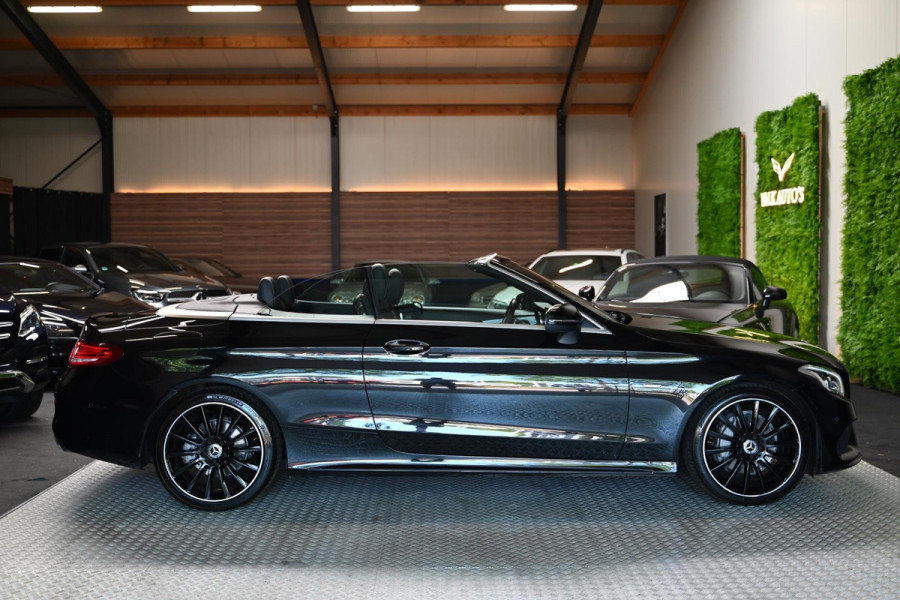 Mercedes-Benz C-Klasse Cabrio 180 Premium Plus AMG Styling - Night Edition - Airscarf - Leer - Camera - Stoelverwarming -