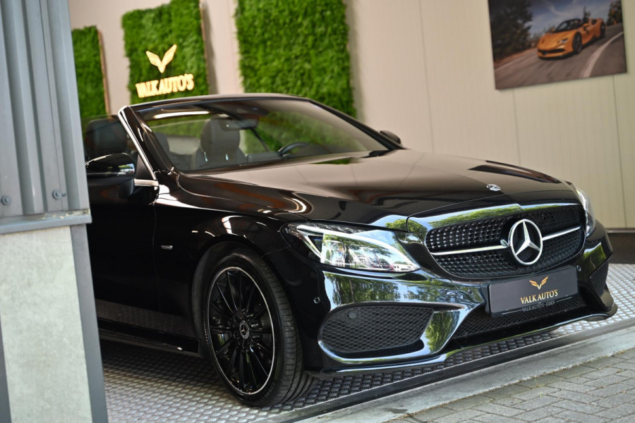 Mercedes-Benz C-Klasse Cabrio 180 Premium Plus AMG Styling - Night Edition - Airscarf - Leer - Camera - Stoelverwarming -