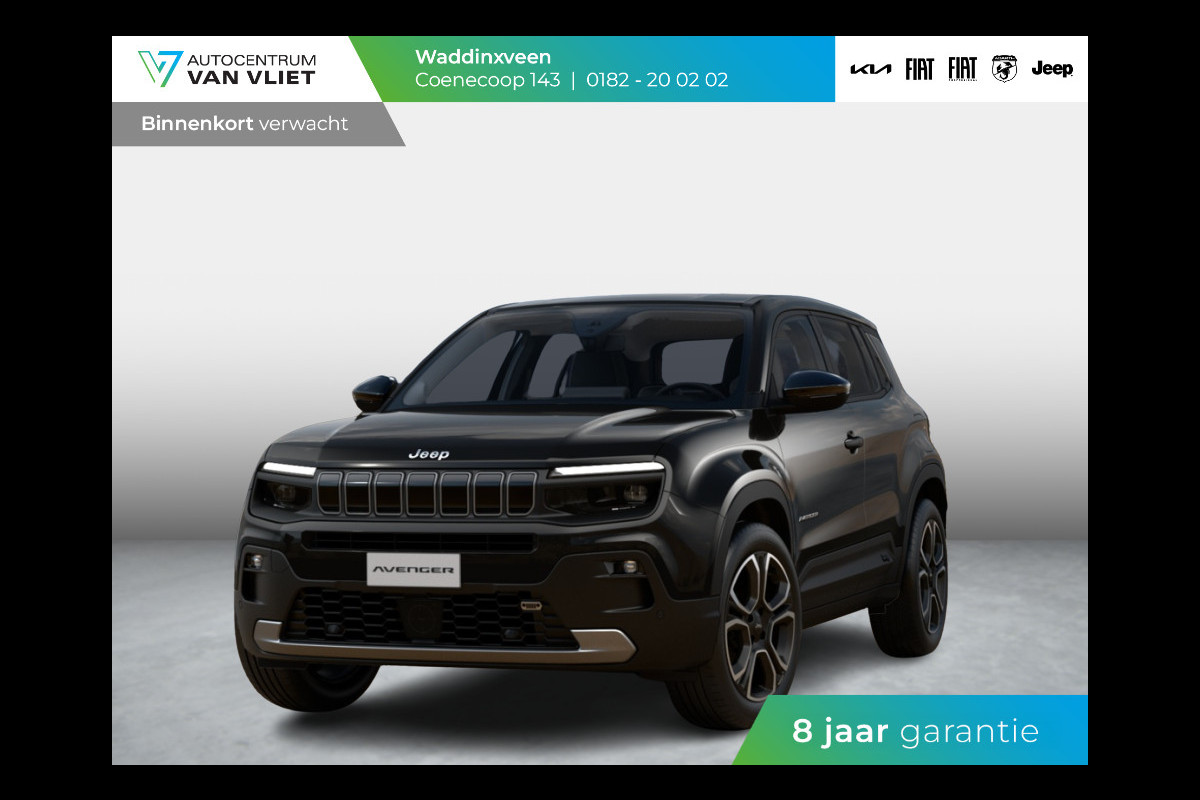 Jeep Avenger e-Hybrid Summit | Automaat | Clima | Adapt. Cruise | 18" | PDC | Camera | Winter Pack Jeep Avenger e-Hybrid Summit | Automaat | Clima | Adapt. Cruise | 18" | PDC | Camera | Winter Pack