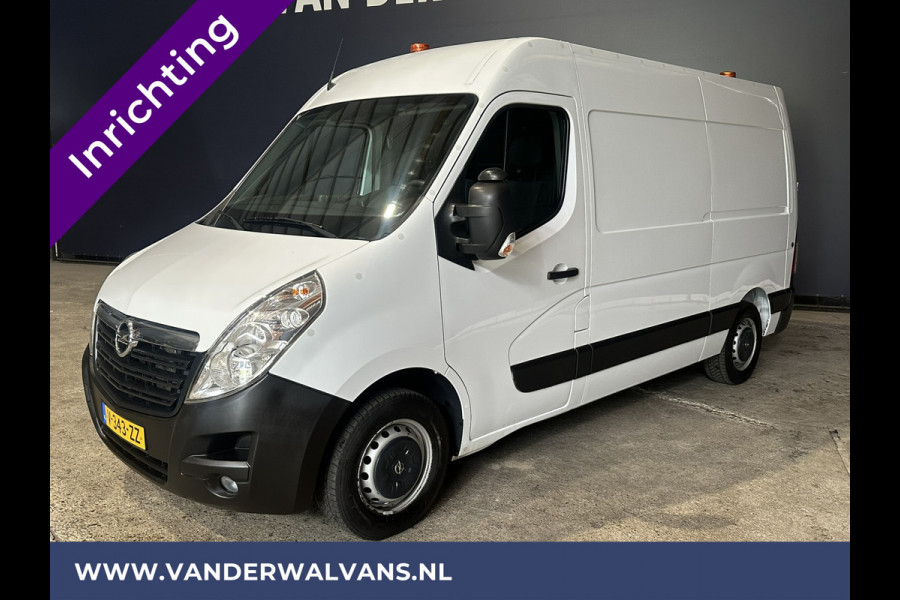 Opel Movano 2.3 CDTI 146pk L2H2 Inrichting Euro6 Airco | Camera | Navigatie | Cruisecontrol | 2500kg Trekhaak Parkeersensoren, Bijrijdersbank