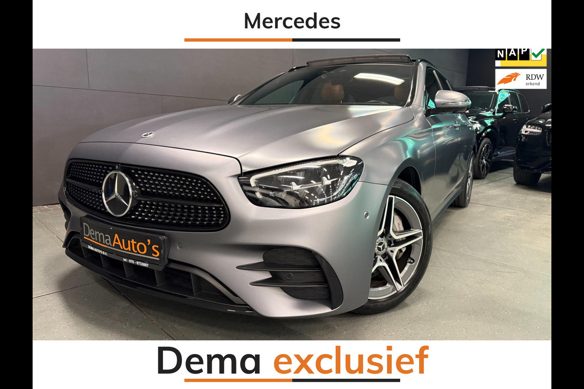 Mercedes-Benz E-Klasse Estate 300 e AMG Line PANO/BURMESTER/LEDER/DAB/CAM/SFEERVERLICHTING/// Mercedes-Benz E-Klasse Estate 300 e AMG Line PANO/BURMESTER/LEDER/DAB/CAM/SFEERVERLICHTING///