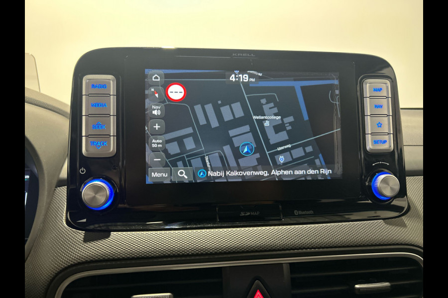 Hyundai Kona EV Premium 64 kWh | Warmtepomp | Verwarmde en geventileerde stoelen | Soh (batterijcheck) 91,8 %
