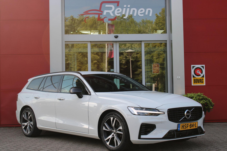 Volvo V60 2.0 T6 340PK RECHARGE AWD R-DESIGN **NIEUWSTAAT!** | ELEKTRISCH BEDIENBARE VOORSTOELEN MET GEHEUGEN OP BESTUURDERSSTOEL | 18" 5-Y SPAAKS MATT BLACK / DIAMOND CUT R-DESIGN WIELEN | HIGH PERFORMANCE SOUND HARMAN KARDON | ADAPTIVE CRUISE CONTROL | ACHTERUITRIJ CAMERA | GETINTE RUITEN | PARKEERSENSOREN VOOR EN ACHTER | STOEL/STUUR VERWARMING | BEKLEDING R-DESIGN NAPPA LEDER / TEXTIEL CHARCOAL IN COMBINATIE MET SPORTSTOELEN | KEYLESS ENTRY/START | ELEKTRISCH BEDIENBARE ACHTERKLEP |