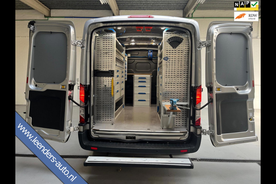 Ford Transit Sortimo Servicewagen 350 2.0 TDCI L2H2 130PK euro6 Trend 3Persoons, Inrichting, Treeplank, Airco, RIJKLAARPRIJS!