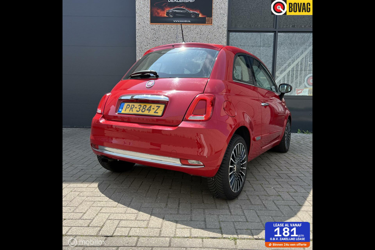 Fiat 500 0.9 TwinAir Turbo Lounge 2017 – Benzine – Automaat Fiat 500 0.9 TwinAir Turbo Lounge 2017 – Benzine – Automaat