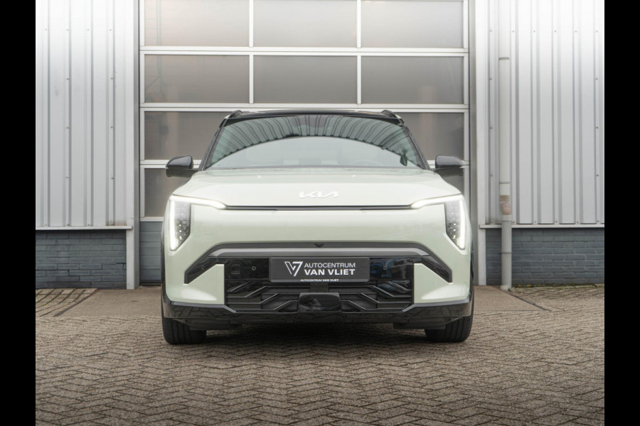 Kia EV3 GT-PlusLine 81.4 kWh Direct beschikbaar  l Adventurine Green | 360 camera l l Harman Kardon l  Stoel en stuurverwarming l Stoel ventilatie  l Schuif kantel dak l