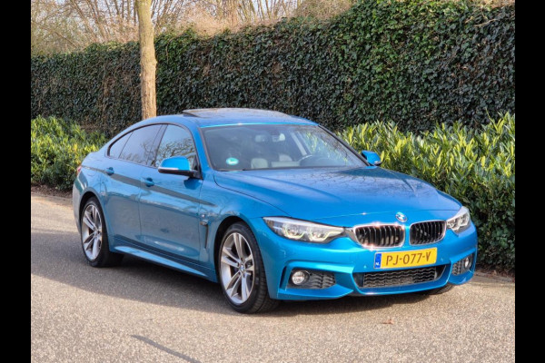 BMW 4 Serie Gran Coupé 420i M Sport snappper-rocks-blue metallic 1-Eig Pano Apple CarPlay LED NAP NL 12mnd GARANTIE
