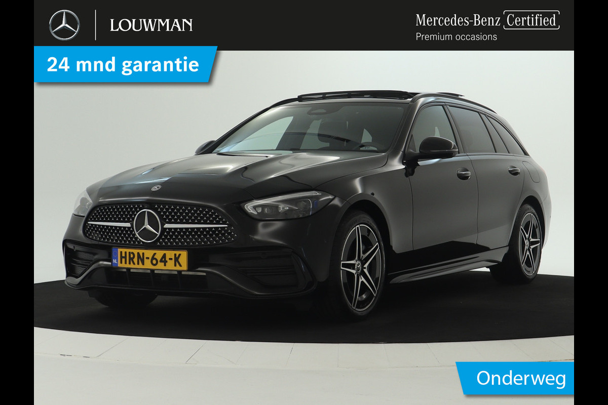Mercedes-Benz C-Klasse Estate 300 e AMG Line | Edition AMG-Line | Night Pakket | Trekhaak | Panorama Schuif-Kanteldak | Digital Licht | DC Laden | Stuur en Stoelverwarming | Inclusief 24 maanden MB Certified garantie voor Europa. Mercedes-Benz C-Klasse Estate 300 e AMG Line | Edition AMG-Line | Night Pakket | Trekhaak | Panorama Schuif-Kanteldak | Digital Licht | DC Laden | Stuur en Stoelverwarming | Inclusief 24 maanden MB Certified garantie voor Europa.