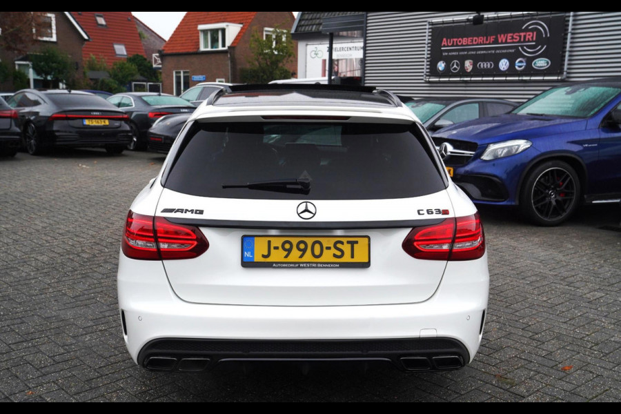 Mercedes-Benz C-Klasse Estate 63 AMG S 510PK | Burmester | Panorama | Leder/Alcantara | C63S | Adaptieve cruise | Camera | NAP |