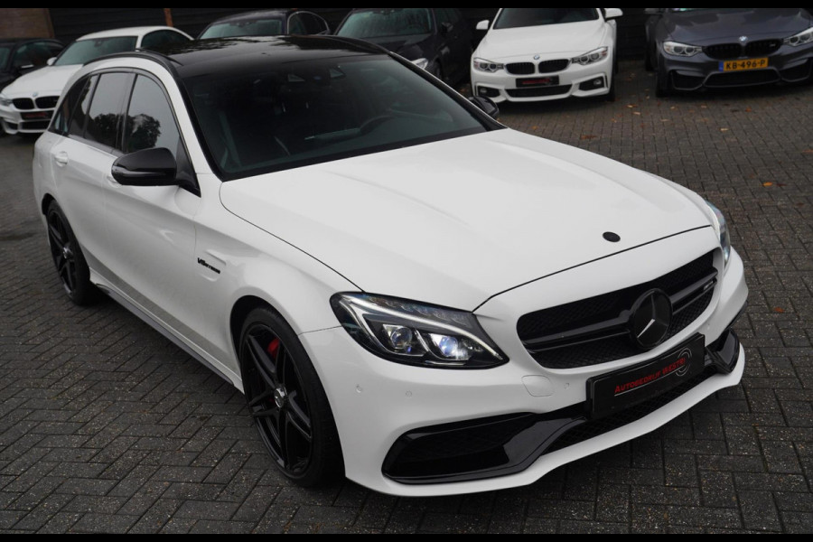 Mercedes-Benz C-Klasse Estate 63 AMG S 510PK | Burmester | Panorama | Leder/Alcantara | C63S | Adaptieve cruise | Camera | NAP |