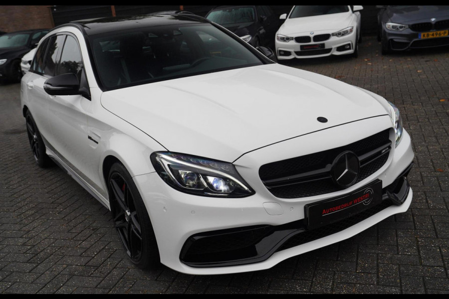 Mercedes-Benz C-Klasse Estate 63 AMG S 510PK | Burmester | Panorama | Leder/Alcantara | C63S | Adaptieve cruise | Camera | NAP |
