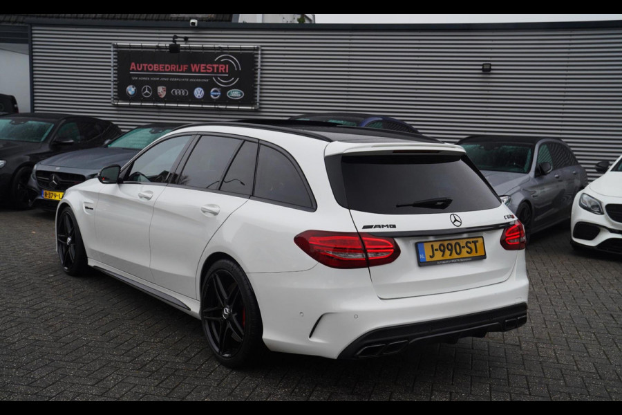 Mercedes-Benz C-Klasse Estate 63 AMG S 510PK | Burmester | Panorama | Leder/Alcantara | C63S | Adaptieve cruise | Camera | NAP |