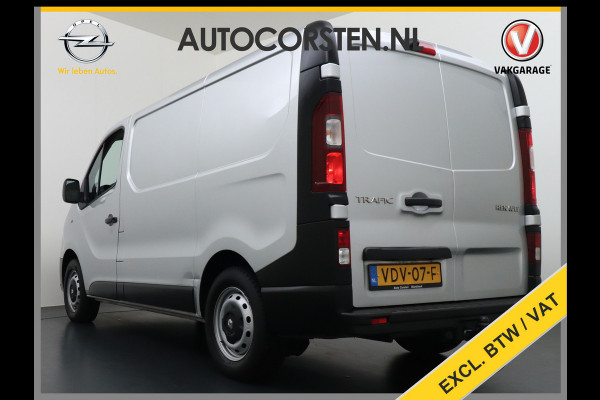 Renault Trafic 1.6dCi 96 T29 L1H1 3-Persoons Trekhaak Ecc Navi Camera Regen/Lichtsensor Cruise Control Pdc Bluetooth Led Schuifdeur Betonplex vloer Wandbekleding Comfort 1e Eigenaar Euro 6 Facelift model 2.000kg trekvermogen