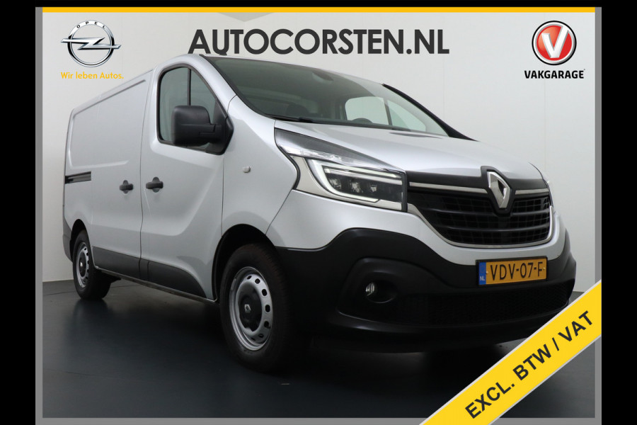 Renault Trafic 1.6dCi 96 T29 L1H1 3-Persoons Trekhaak Ecc Navi Camera Regen/Lichtsensor Cruise Control Pdc Bluetooth Led Schuifdeur Betonplex vloer Wandbekleding Comfort 1e Eigenaar Euro 6 Facelift model 2.000kg trekvermogen